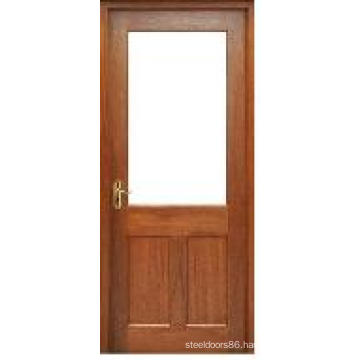 MDF Composite Interior Glass Panel Wooden Door (KD13B-G) (Glass Panel Door)